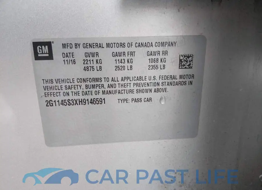 2G1145S3XH9146591# 9