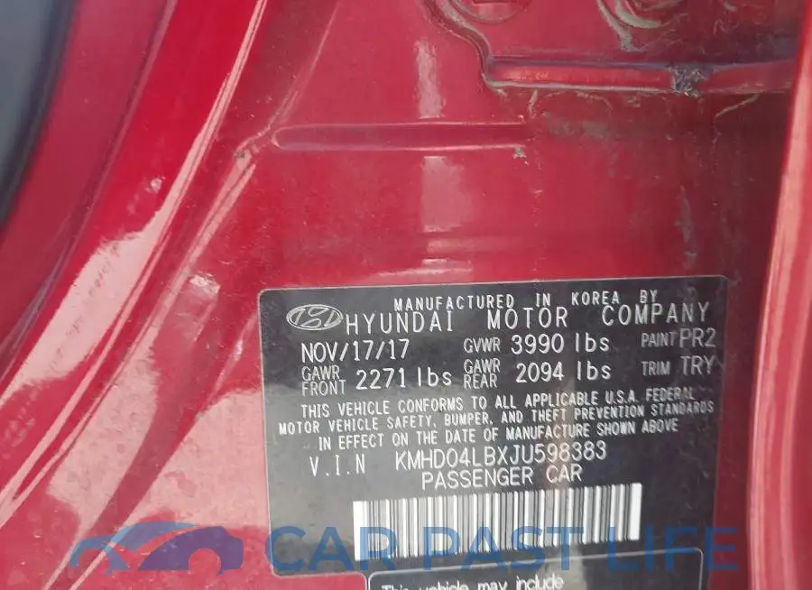 KMHD04LBXJU598383# 9