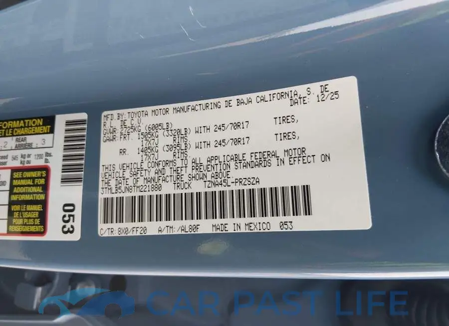3TMLB5JN8TM221880# 9