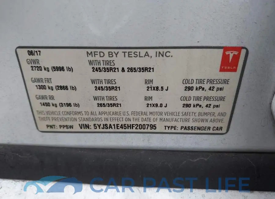 5YJSA1E45HF200795# 9