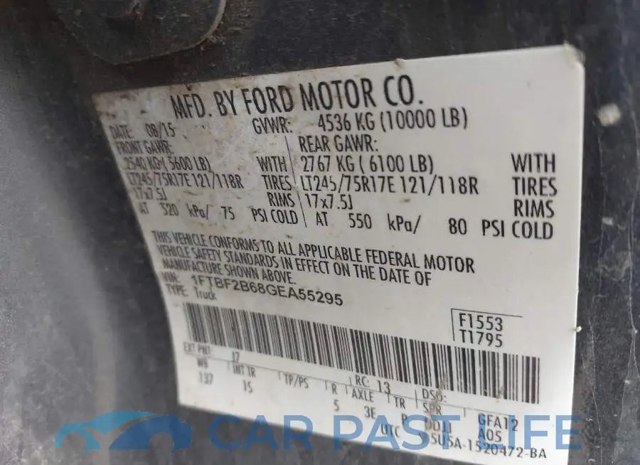 1FTBF2B68GEA55295# 9