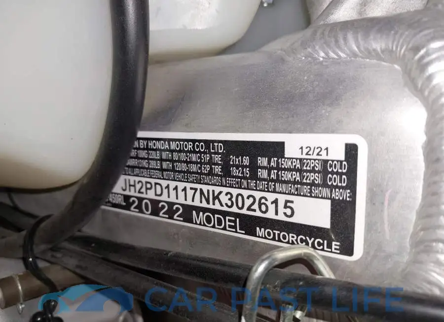 JH2PD1117NK302615# 10