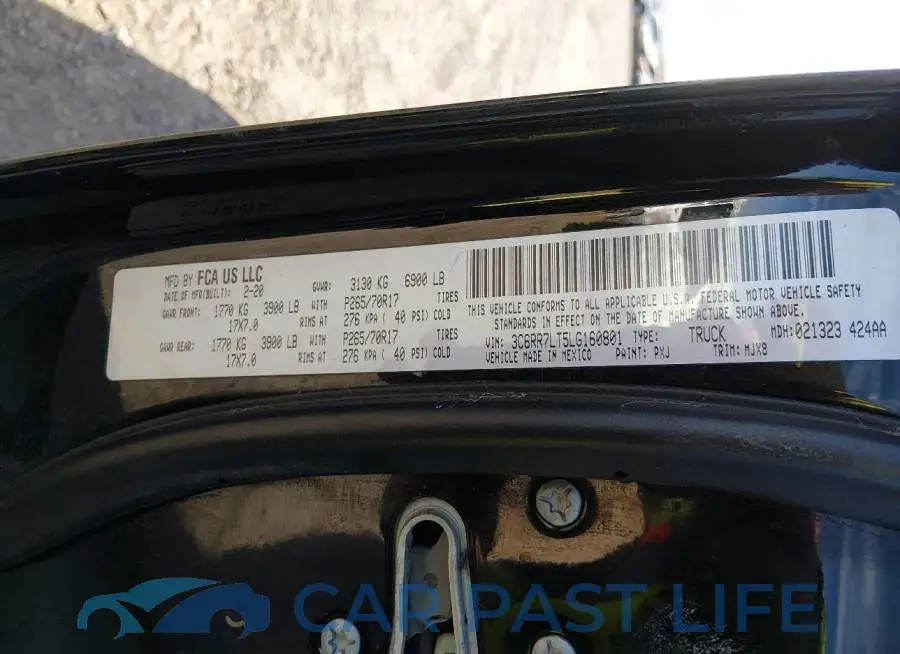 3C6RR7LT5LG160801# 9