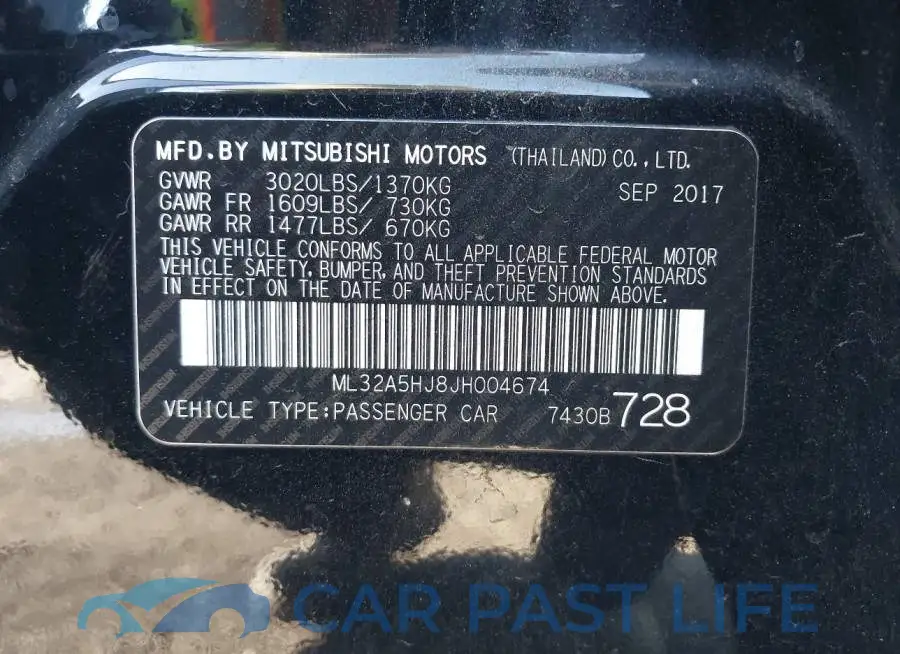 ML32A5HJ8JH004674# 9