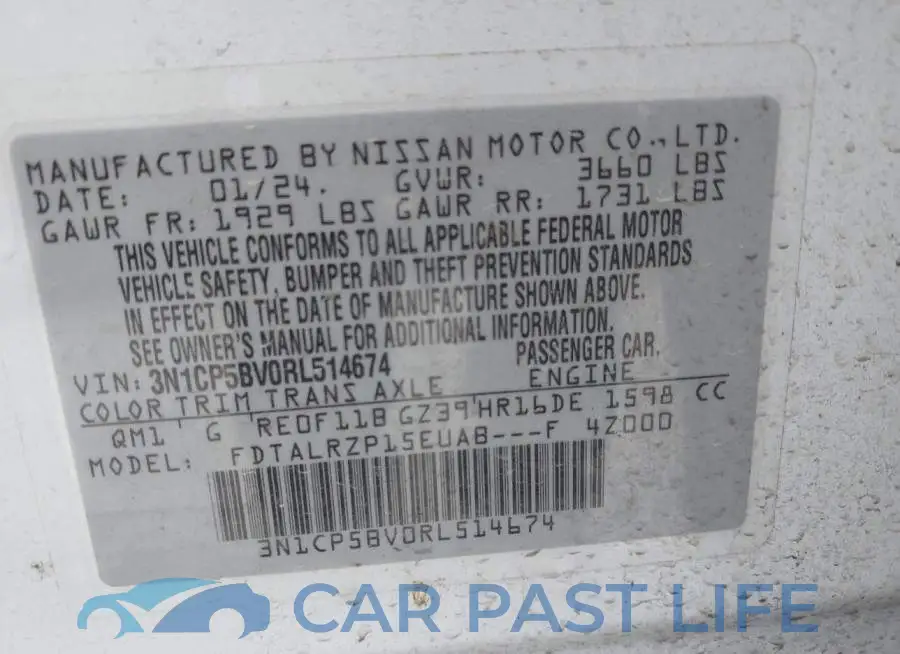 3N1CP5BV0RL514674# 9