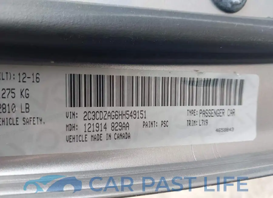 2C3CDZAG6HH549151# 9