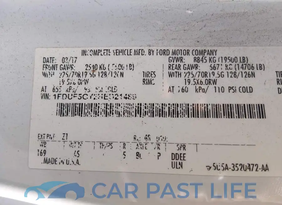 1FDUF5GY2HED21489# 8