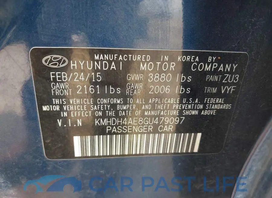 KMHDH4AE8GU479097# 9