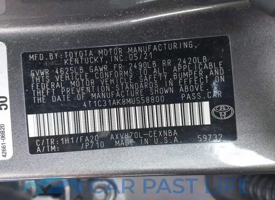 4T1C31AK8MU558800# 9