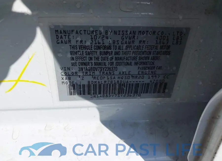 3N1AB8DV7SY236370# 9