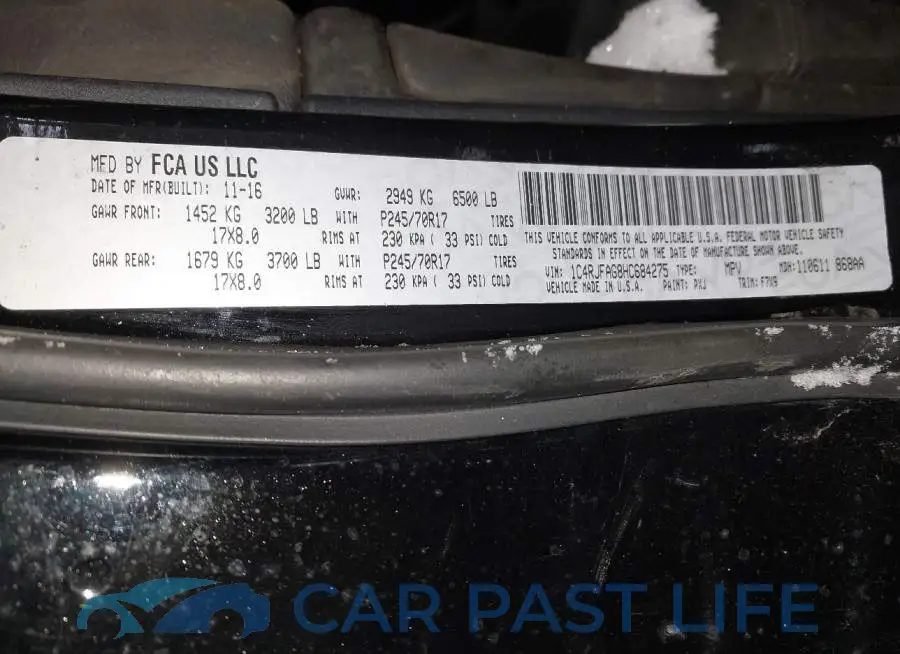 1C4RJFAG8HC684275# 9