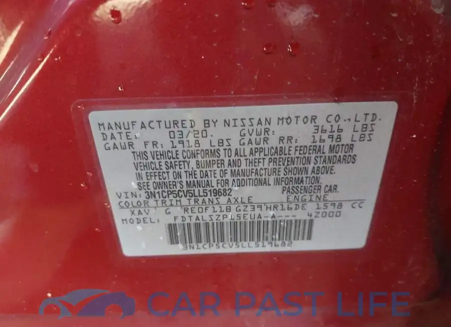 3N1CP5CV5LL519682# 9