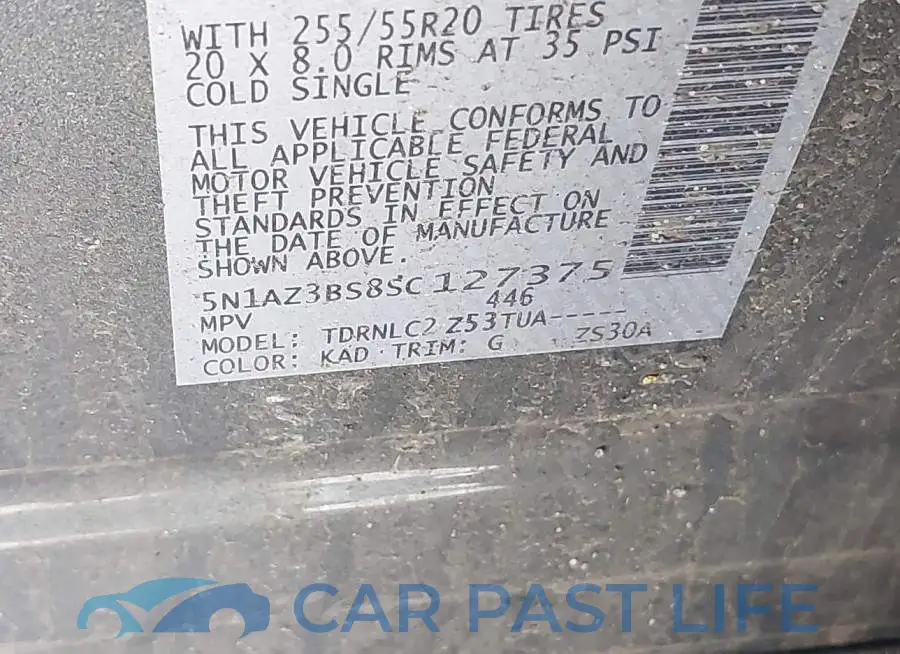 5N1AZ3BS8SC127375# 9