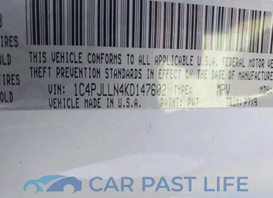 1C4PJLLN4KD147602# 9