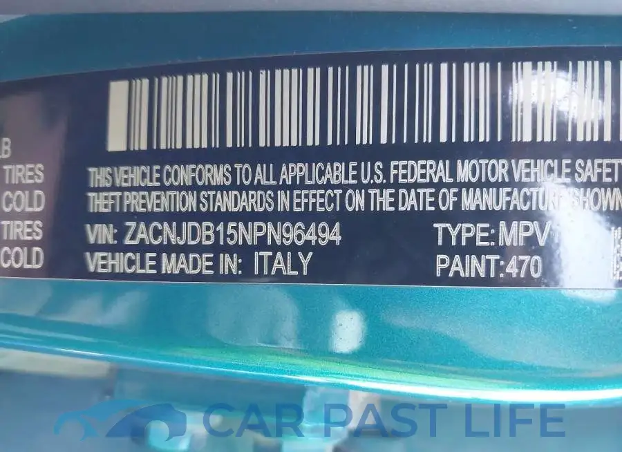 ZACNJDB15NPN96494# 9