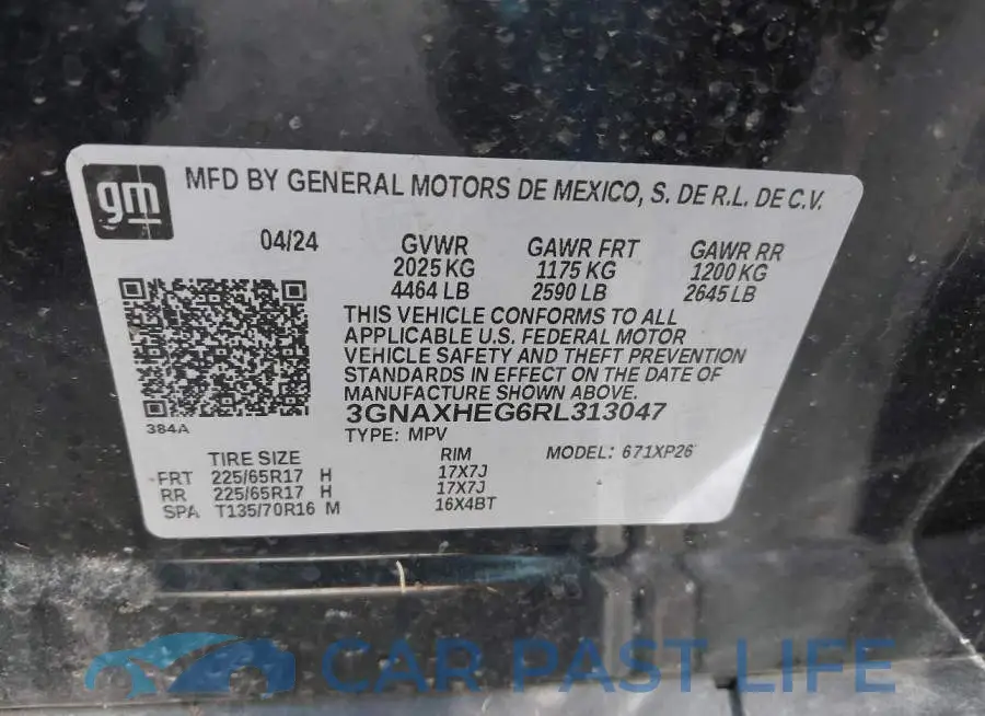 3GNAXHEG6RL313047# 9