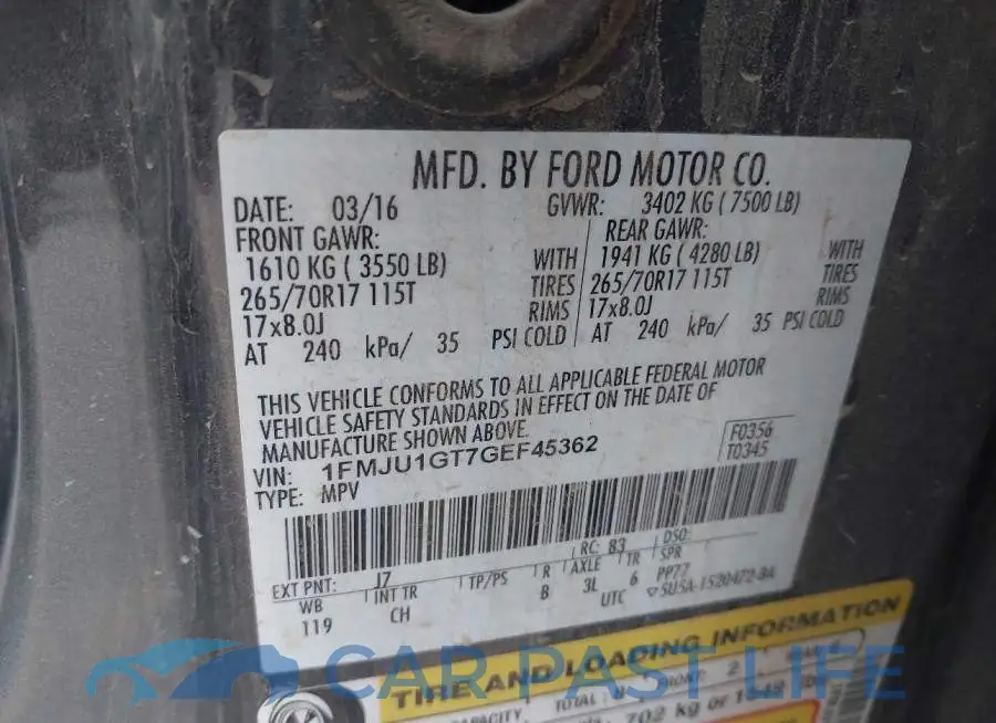 1FMJU1GT7GEF45362# 9