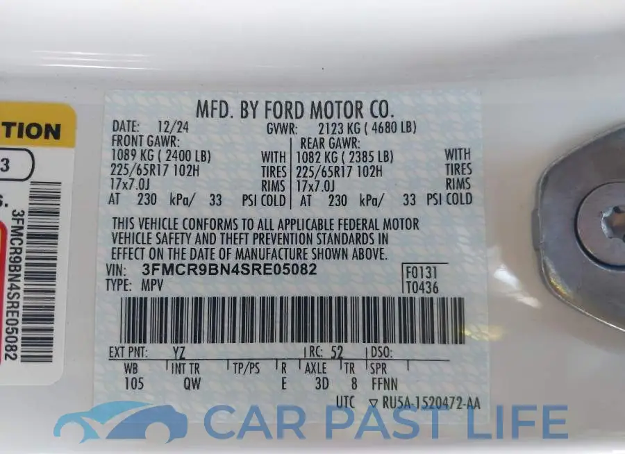 3FMCR9BN4SRE05082# 9