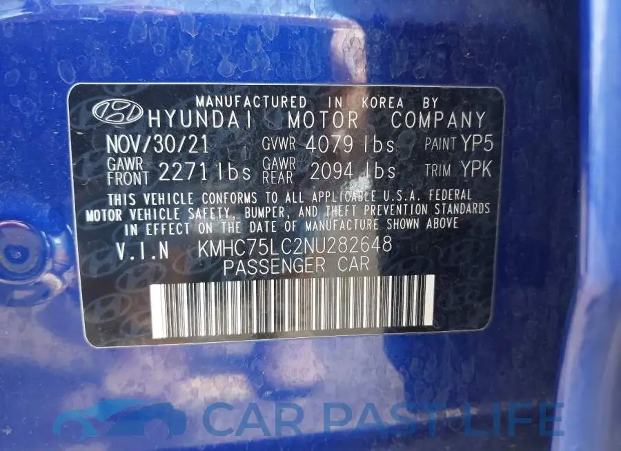 KMHC75LC2NU282648# 9
