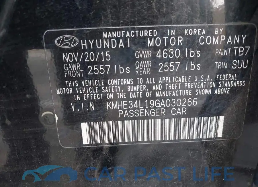 KMHE34L19GA030266# 9