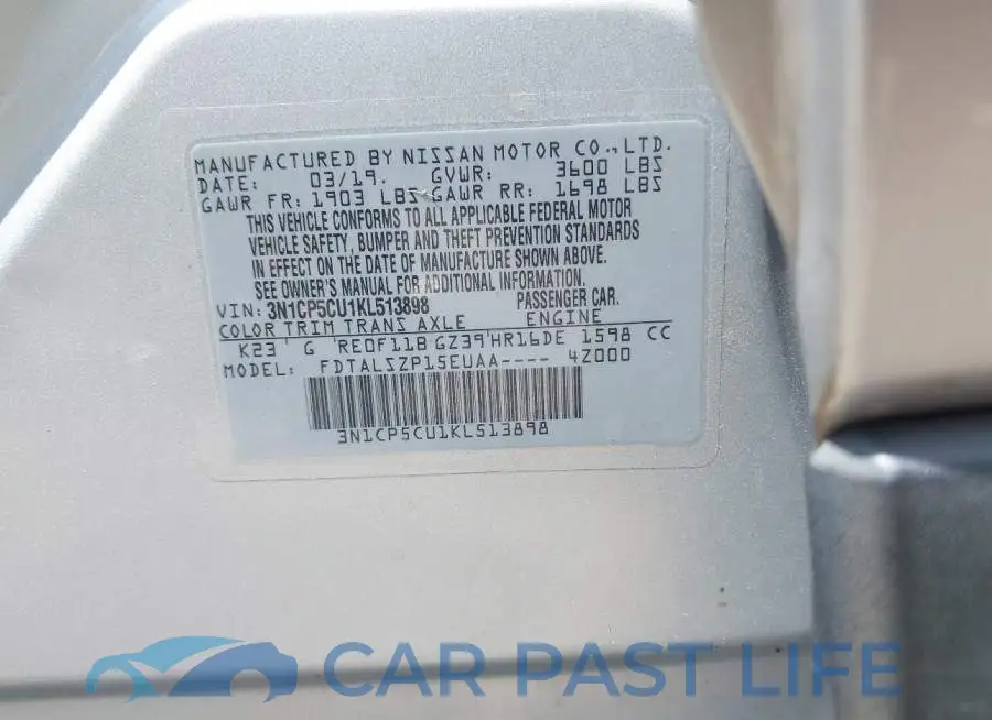 3N1CP5CU1KL513898# 9