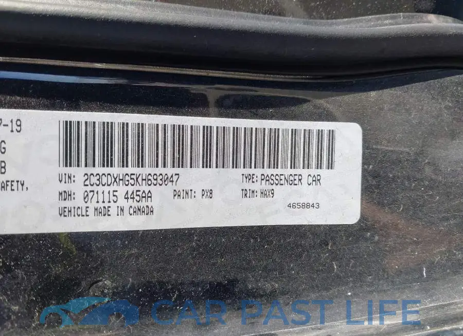 2C3CDXHG5KH693047# 9