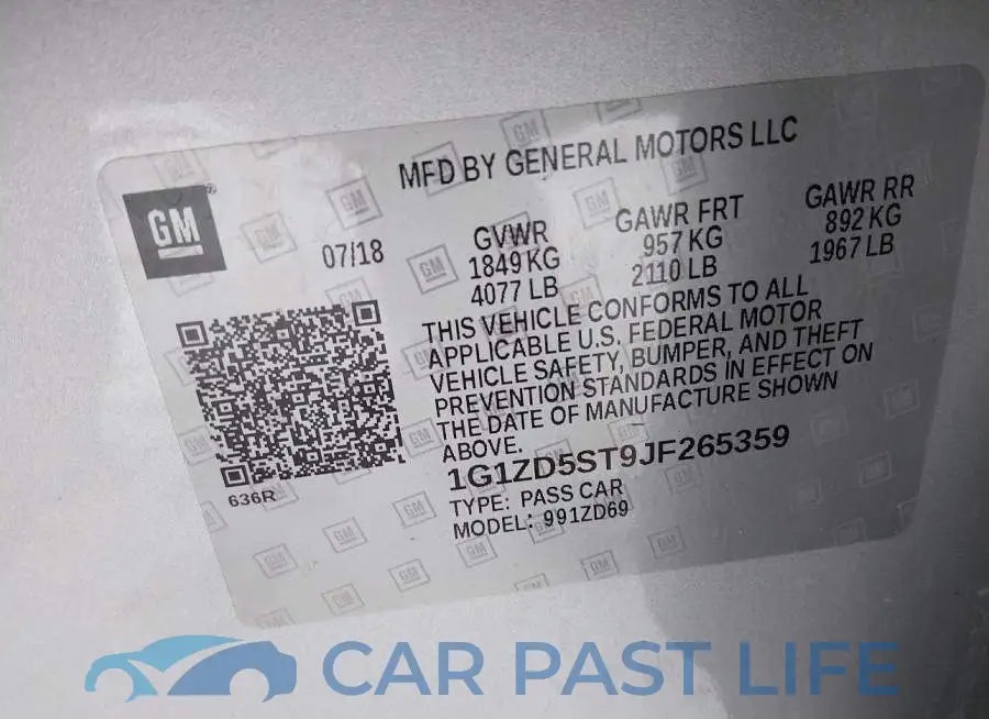 1G1ZD5ST9JF265359# 9