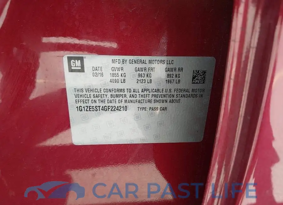 1G1ZE5ST4GF224210# 9