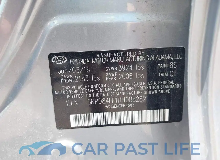 5NPD84LF1HH088282# 9