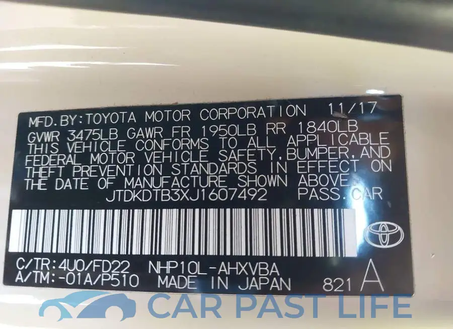 JTDKDTB3XJ1607492# 9