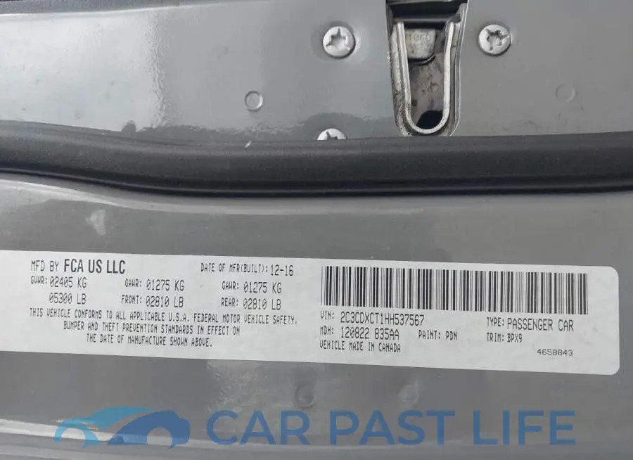 2C3CDXCT1HH537567# 9
