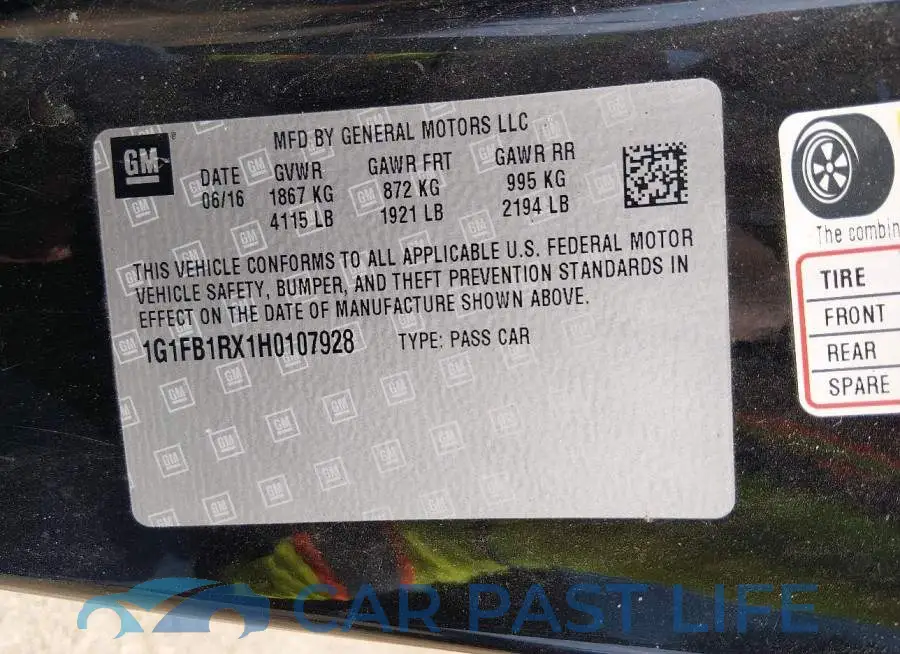 1G1FB1RX1H0107928# 9