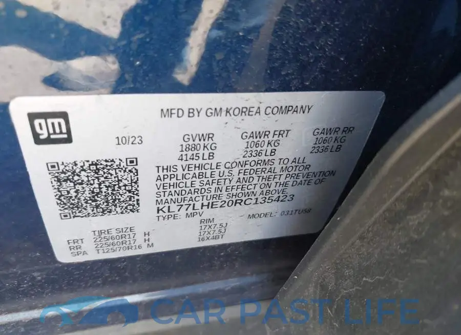 KL77LHE20RC135423# 9