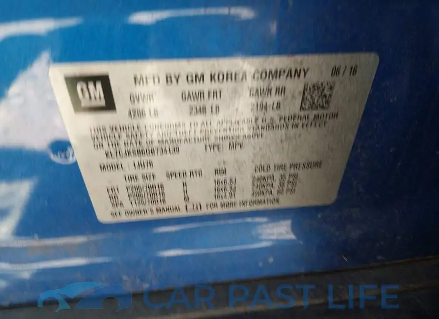 KL7CJKSB6GB734139# 9