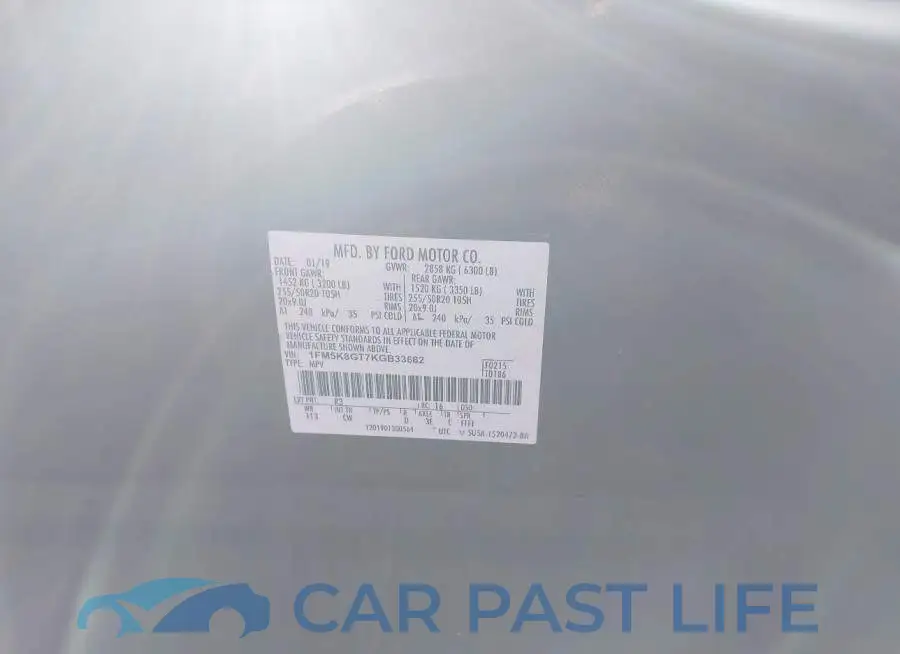 1FM5K8GT7KGB33682# 9