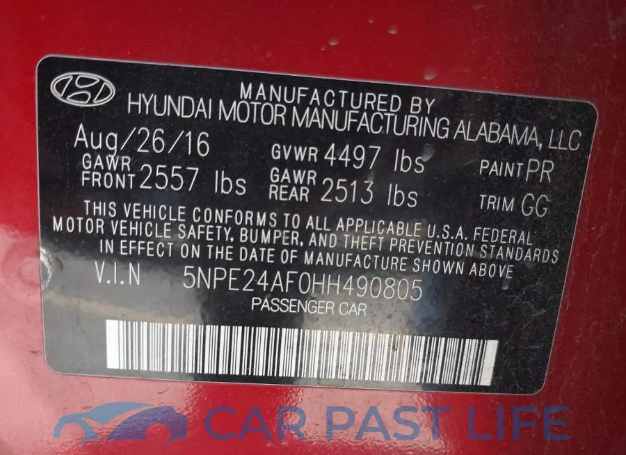 5NPE24AF0HH490805# 9