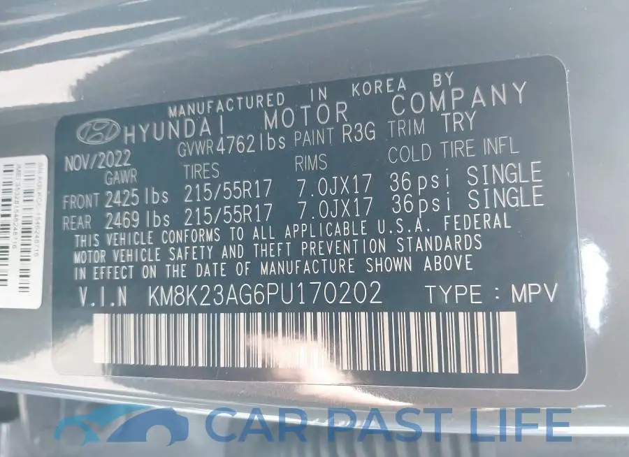 KM8K23AG6PU170202# 9