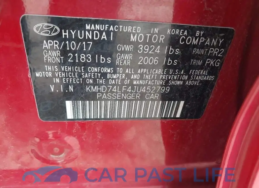 KMHD74LF4JU452799# 9