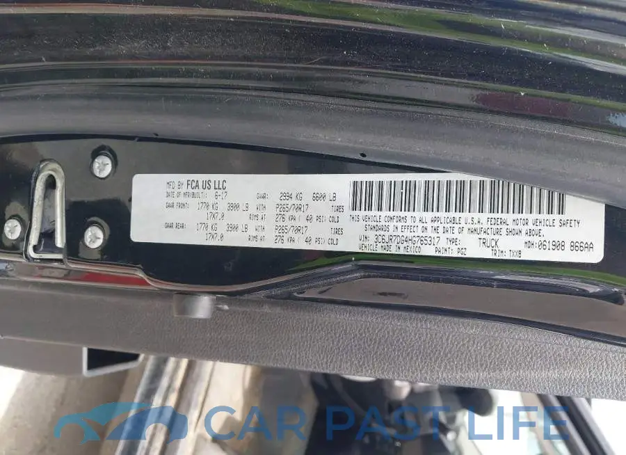 3C6JR7DG4HG765317# 9