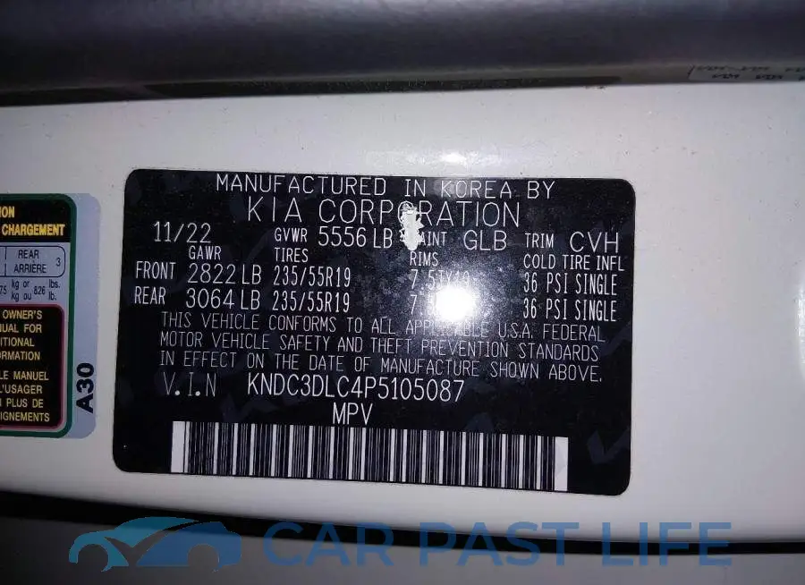 KNDC3DLC4P5105087# 9