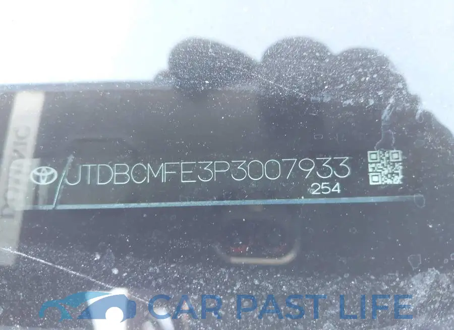 JTDBCMFE3P3007933# 9