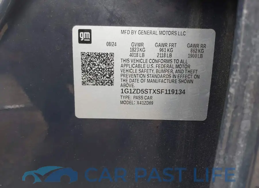 1G1ZD5STXSF119134# 9
