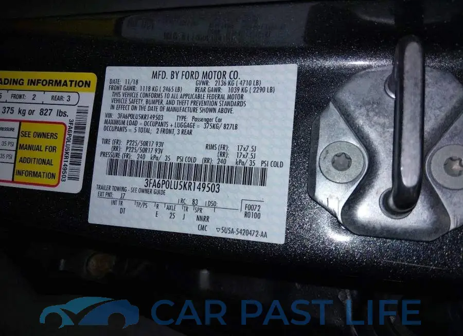 3FA6P0LU5KR149503# 9