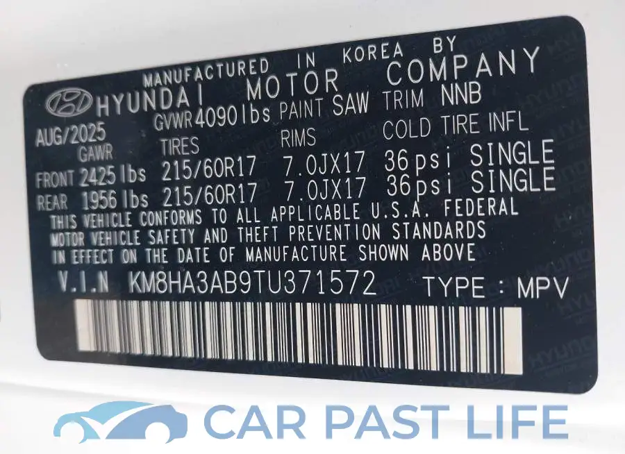KM8HA3AB9TU371572# 9