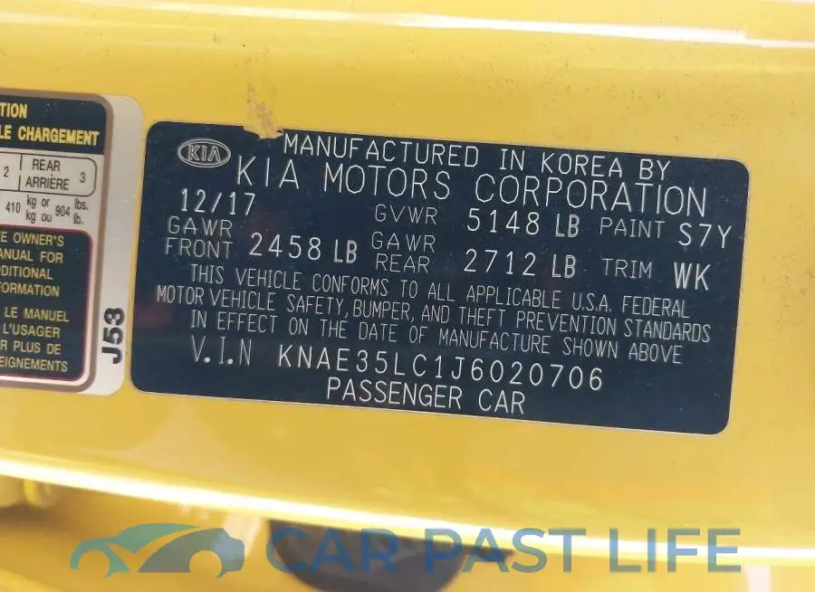 KNAE35LC1J6020706# 9