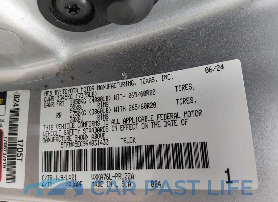 5TFNA5EC9RX031433# 9
