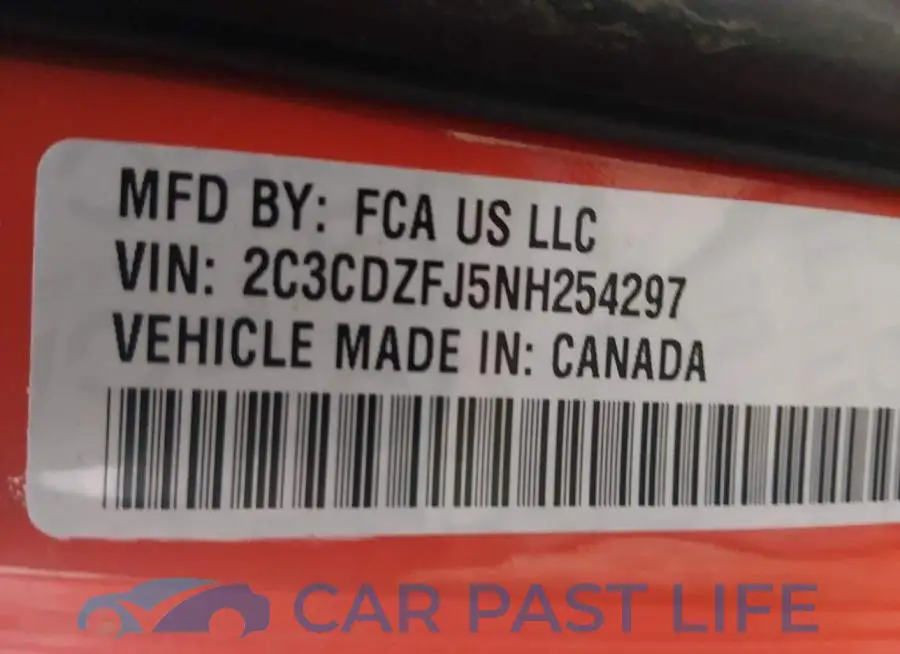 2C3CDZFJ5NH254297# 9