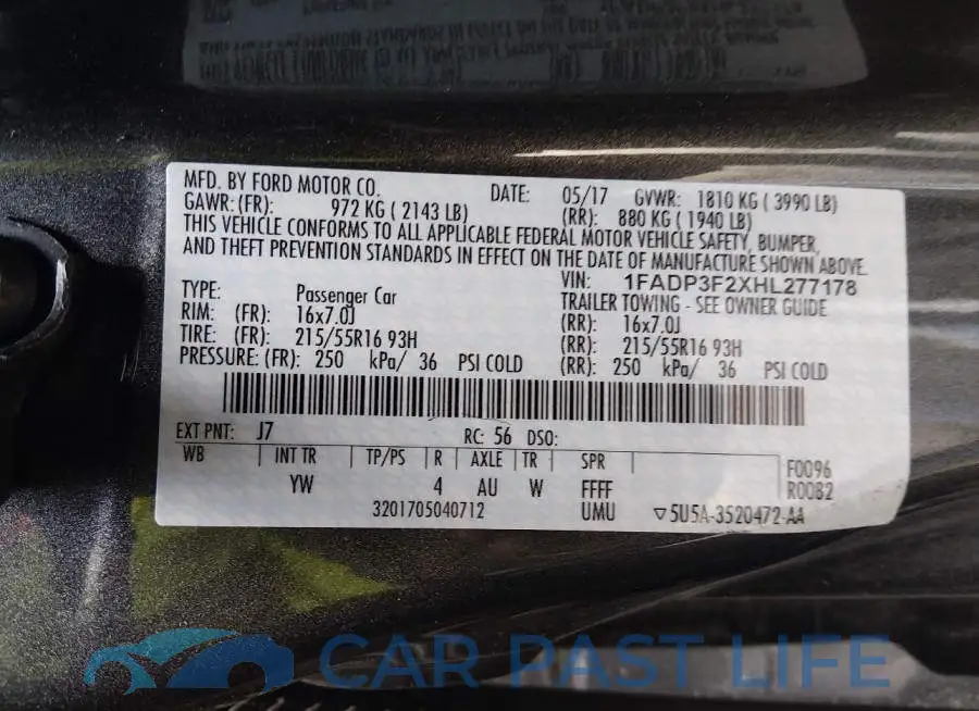 1FADP3F2XHL277178# 9