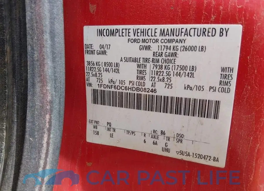 1FDNF6DC6HDB08246# 8